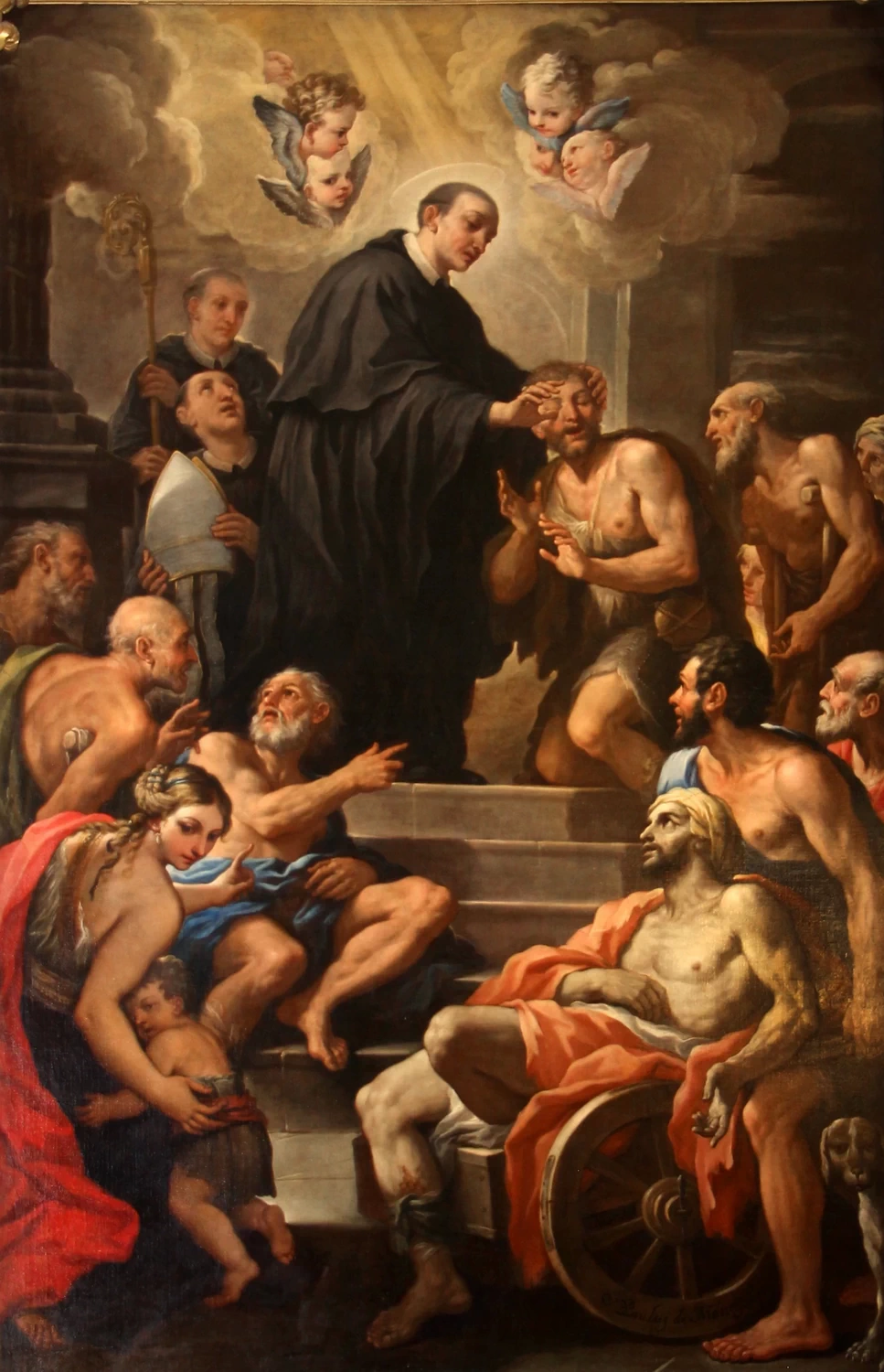 San Mauro cura gli infermi - Sante Flora e Lucilla (Arezzo)